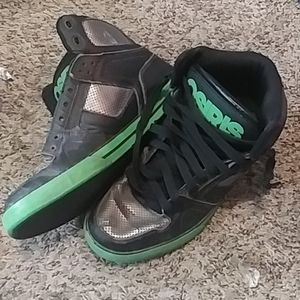 Pair is skater shoes